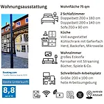 Appartement Flair 'fachwerk & Flair' - Altstadt-apartment 78 Qm Fuer Urlaub Oder Geschaeftsreise, Innenstadtlage, Ruhig, Modern, 900 M Bahnhof, 24 Std Check-in, Wlan, Streaming, Kueche, Regendusche, 2 X Doppelbett, Direkt Am Neuen Markt In Der Altstad Herford